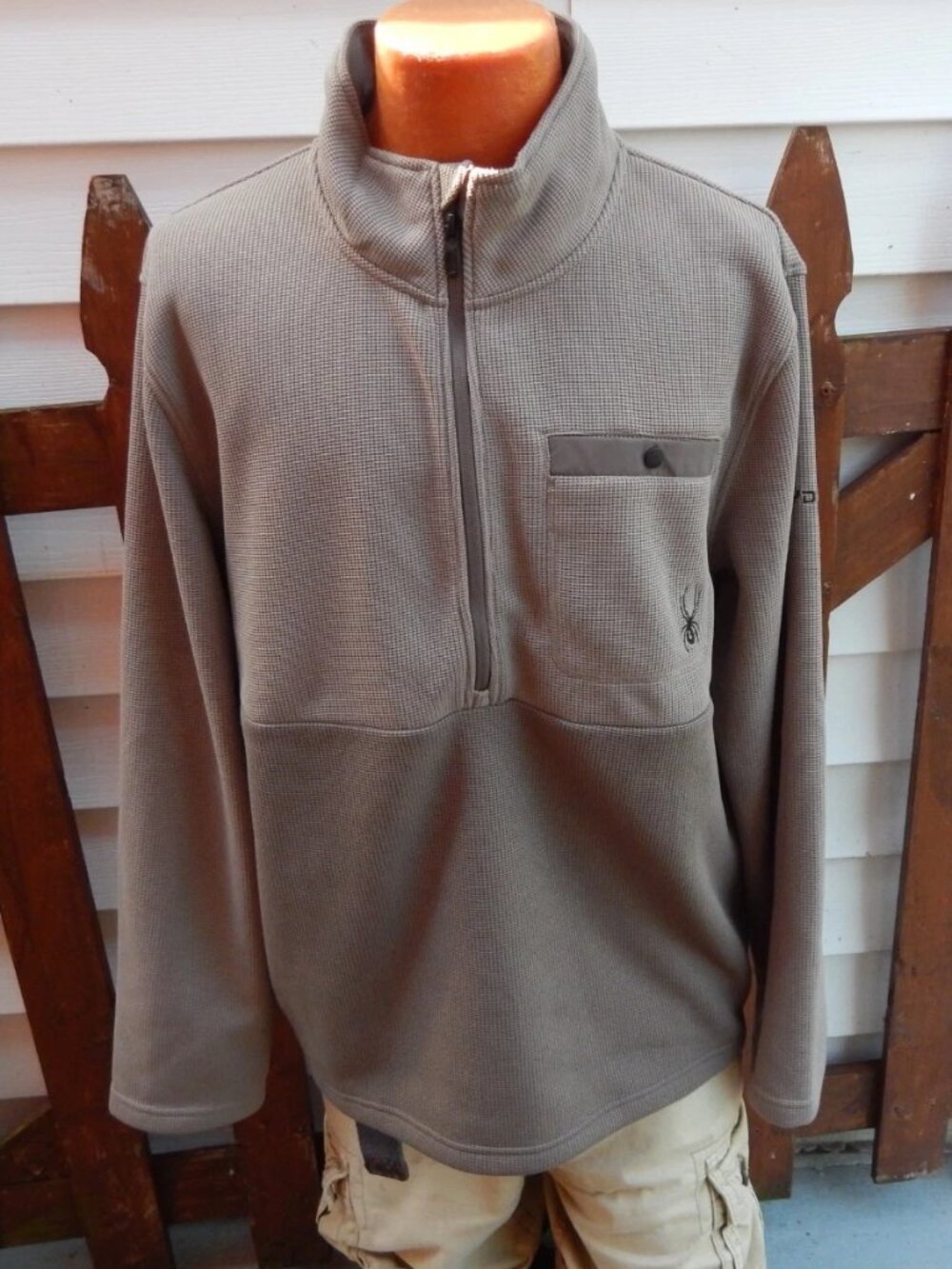 SPYDER Sweater Pullover Mens Longsleeve 1/4 Zip Size XL